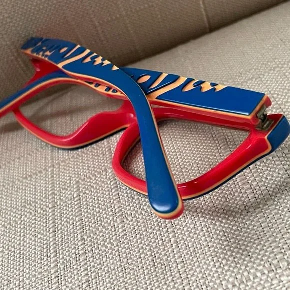 Ray-Ban Women Eyeglasses Blue/Red Tone RB1535 48[]16 130 Glasses Retail $130 - Picture 2 of 12